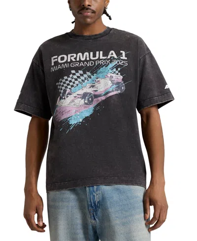 Puma True Fan Short Sleeve Miami Splash Graphic T-shirt In Black