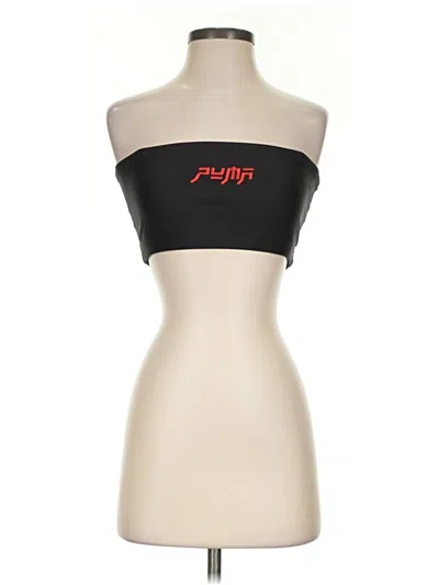 Pre-owned Puma Tube Top Black Strapless Neckline Tops