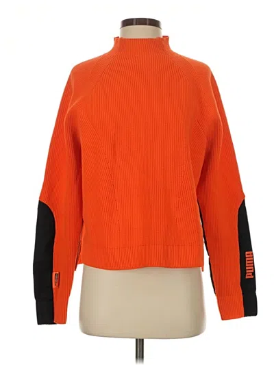 Pre-owned Puma Turtleneck Sweater In Orange