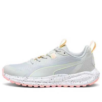 Puma Twitch Runner Trail 'light Grey Pink' In Gray