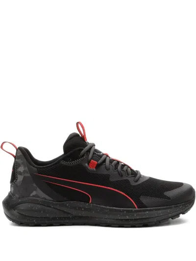 Puma Twitch Runner Trail Sneakers In Black