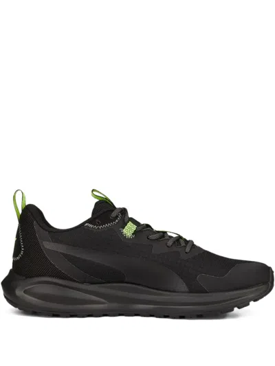 Puma Twitch Runner Trail Sneakers In Black