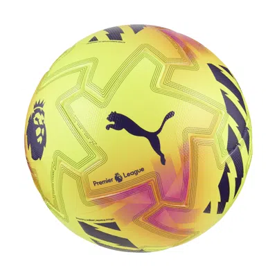 Puma Ultimate Premier League Lights Soccer Match Ball Shoes In Yellow
