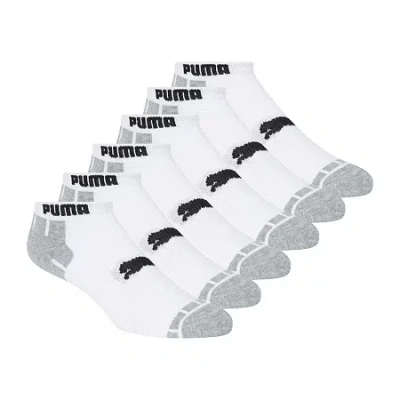Puma Ultimate Training Mens Breathable Multi-pack 6 Pair Low Cut Socks In White