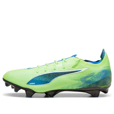 Puma Ultra 5 Carbon Firm Ground Men's Soccer Cleats Shoes In Fizzy Apple- White-bluemazing