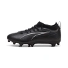 Puma Ultra 5 Match Firm Ground/artificial Ground Kids' Soccer Cleats Shoes In Black- White