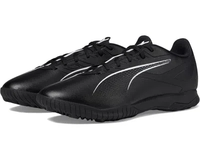 Puma Ultra 5 Play 107905-02 S Black White Low Top Turf Football Boots Htat845