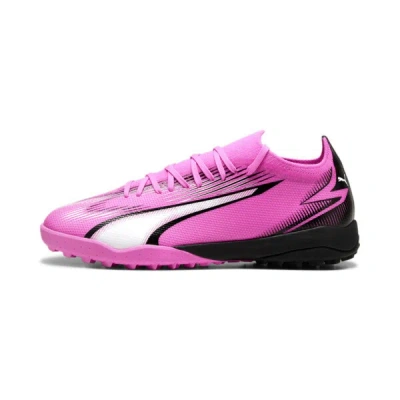 Puma Ultra Match Turf Trainer Men's Soccer Cleats Shoes In Poison Pink- White- Black