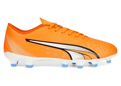 Pre-owned Puma Ultra Play Fg/ag Supercharge Pack (women's) Sneakers In Ultra Orange/ White/blue Glimmer