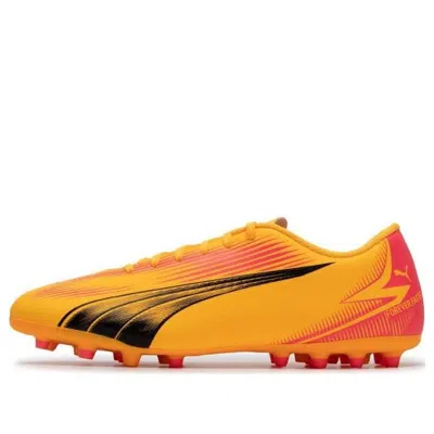 Puma Ultra Play Soccer Sneakers 'sun Stream Sunset Glow' In Orange
