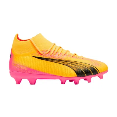 Pre-owned Puma Ultra Pro Fg Ag Big Kid 'forever Faster Pack' | Orange | Kid's Size 13
