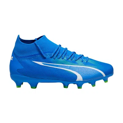Pre-owned Puma Ultra Pro Fg Ag Big Kid 'gear Up Pack' | Blue | Kid's Size 5