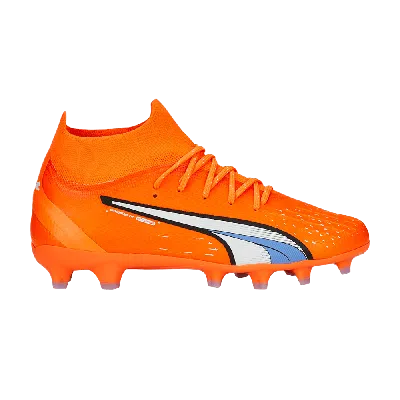 Pre-owned Puma Ultra Pro Fg Ag Jr 'supercharge Pack' In Orange