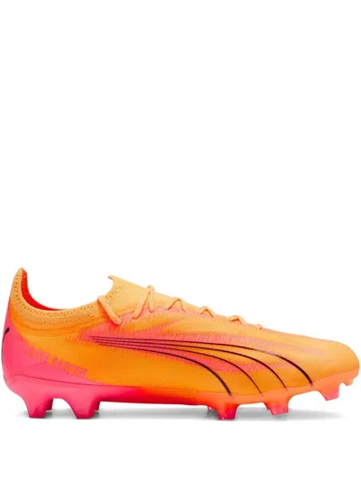 Puma Ultra Ultimate Fg Ag "sun Stream" Sneakers In Orange