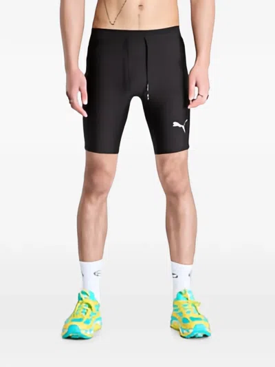Puma Ultrafrm Logo-print Shorts In Black