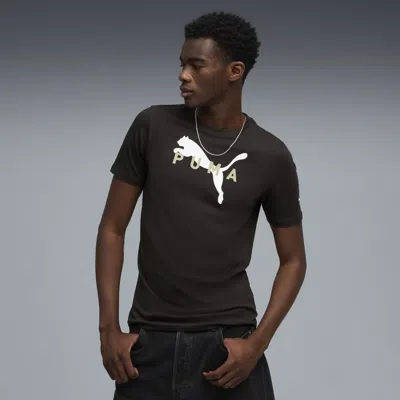 Puma Uma Robust T-shirt Men In Black
