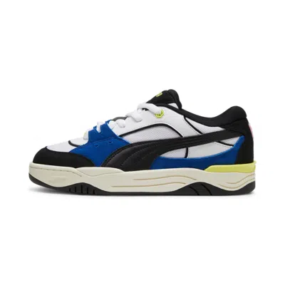 Puma Caven 2.0 Retro Leisure In White-cobalt Glaze- Black