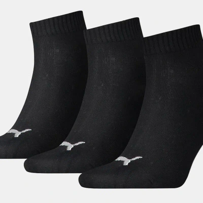 Puma Unisex Adult Quarter Training Ankle Socks (pack Of 3) (black)