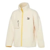 Puma Unisex Embroidery Logo Stand-up Collar Jacket White