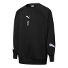 Puma Unisex Logo Printing Round-neck Sweatshirt Black