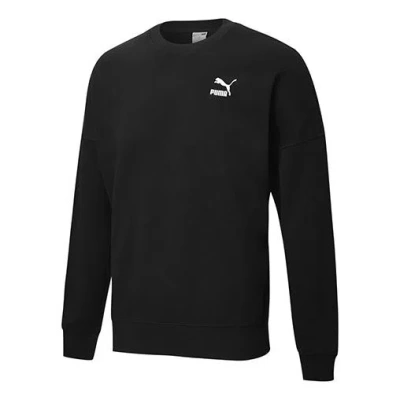 Puma Unisex Printing Round-neck Sweatshirt Black