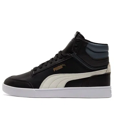 Puma Unisex Shuffle Mid-top Sneakers Black/white