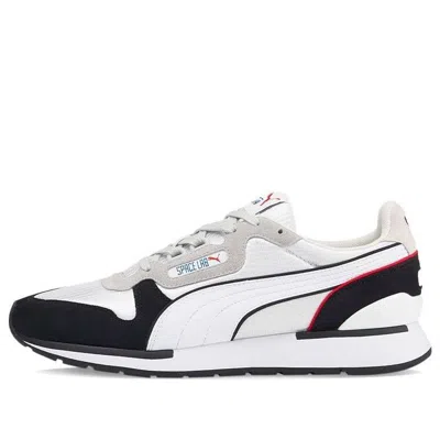 Puma Unisex Space Lab Sneakers Grey/black/red In White