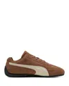 Puma Speedcat Archive Brown Sneakers With Side Logo In Suede Unisex In Brown