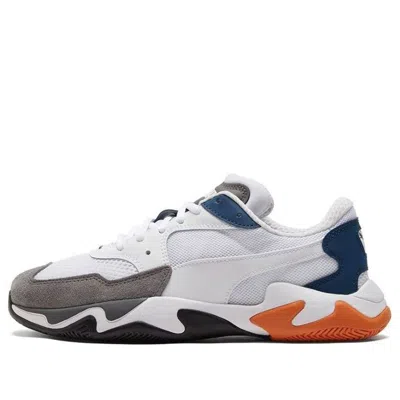 Puma Unisex Storm Origin Sneakers White/grey/blue In Multi