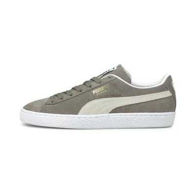 Puma Mens  Suede Classic In Steel Gray- White