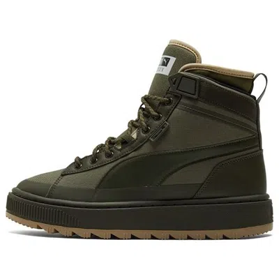 Puma Unisex Suede Mid Wtr Sneakers Green