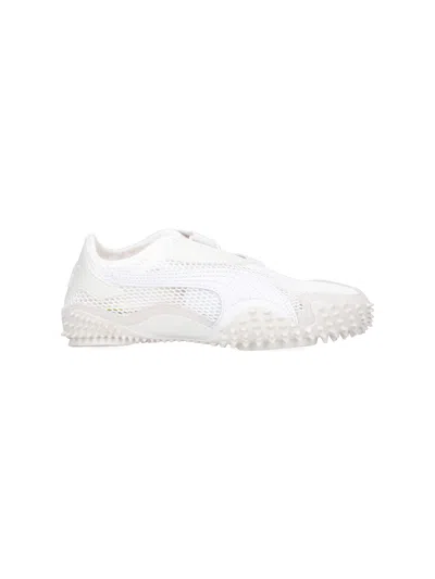 Puma Unisex Textile Upper Sneakers With Rubber Outsole In White