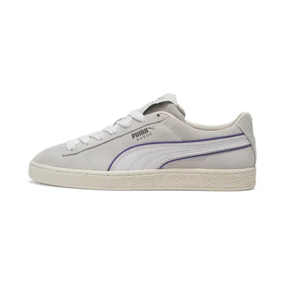 Puma Unisex X Lauren London Suede Sneakers In White- White