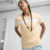 Puma Upfront Line Logo Women's T-shirt In Peach Fizz