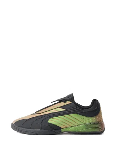 Puma V-s2 Spectrum Striped Leather Sneakers In Black