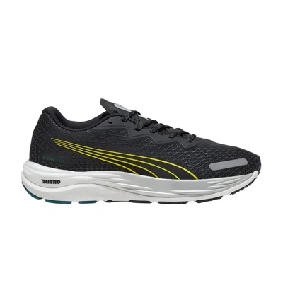 Pre-owned Puma Velocity Nitro 2 Gore-tex 'black Yellow Burst'