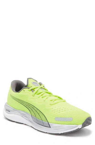 Puma Deviate Nitro™ 3 Men's Running Shoes In Fizzy Apple- Silver