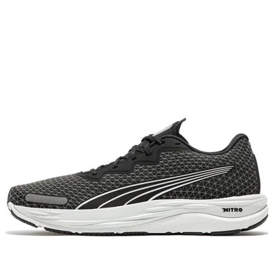 Puma Velocity Nitro 2 Wtr Running Shoes 'black' In Gray