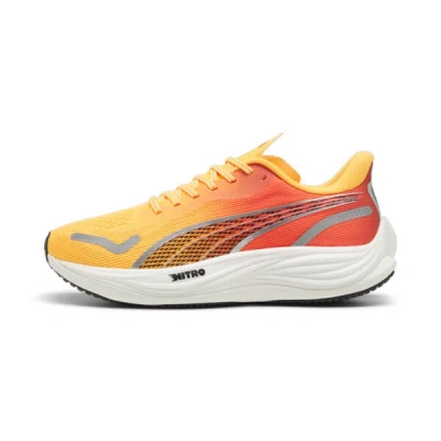 Puma Velocity Nitro™ 3 Fade Men's Running Shoes In Sun Stream-sunset Glow- White