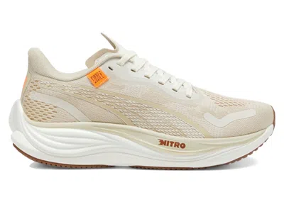 Pre-owned Puma Velocity Nitro 3 First Mile (women's) Sneakers In Vapor Grey/putty/neon Citrus In Multi