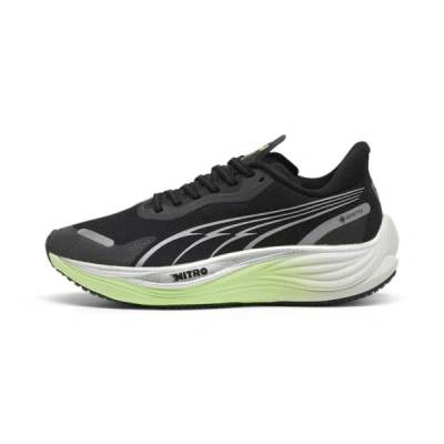 Puma Velocity Nitro™ 3 Gore-tex® Women's Running Shoes In Black- Silver-fizzy Apple