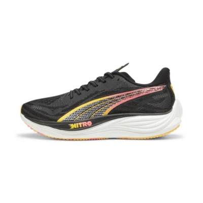 Puma Velocity Nitro™ 3 Men's Running Shoes In Black- Silver-sun Stream