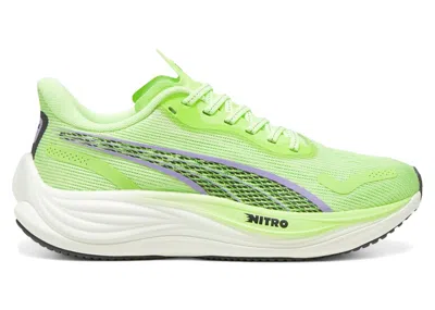 Pre-owned Puma Velocity Nitro 3 (women's) Sneakers In Fizzy Apple/lavender Alert