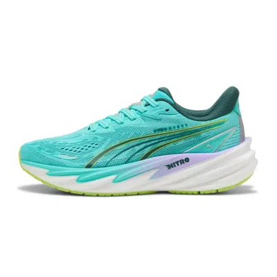 Puma Velocity Nitro 5 Hyrox Sneakers Blue Yellow Aw26 In Green