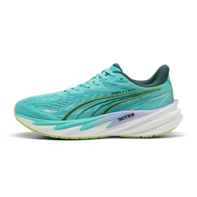 Puma Velocity Nitro 5 Hyrox Trainers Green Yellow Aw26 In Blue