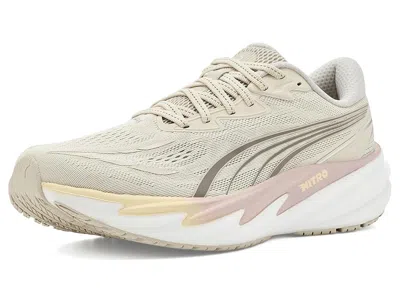 Puma Velocity Nitrotm 5 Running Shoes Women's Shoes Alpine Snow/misty Pink: 8.5 B - Medium In White