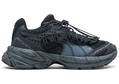 Pre-owned Puma Velophasis Collina Strada Vintage Black (women's) Sneakers In Flat Dark Grey/ Silver In Multi