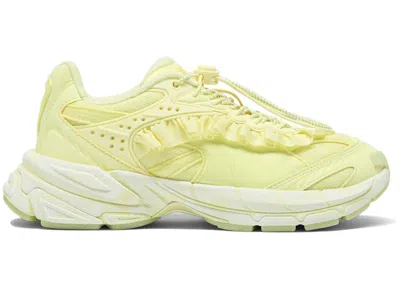 Pre-owned Puma Velophasis Collina Strada Vintage Yellow (women's) Sneakers In Yellow Pear/fresh Pear