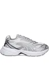 Puma Velophasis Metallic Panelled Sneakers In Gray