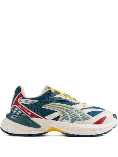Puma Velophasis "ocean Tropic/adriatic/yellow" Sneakers In Green